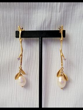 Kate Spade New York Brilliant Branches Pearl Drop Post Earrings